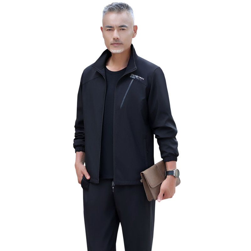 新款休闲运动服套装男春秋三件套