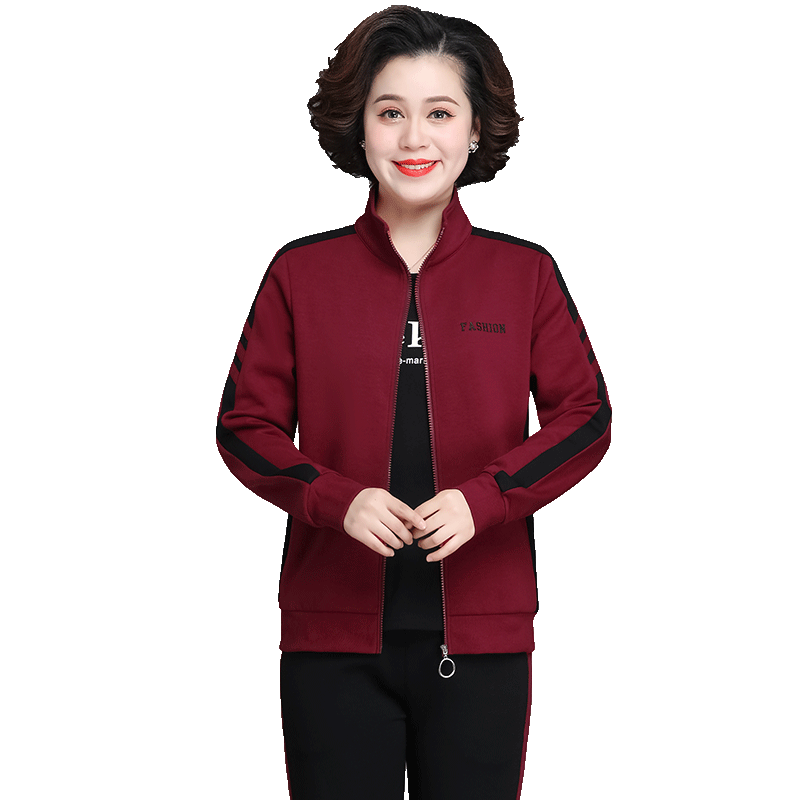 新款休闲运动服套装女春秋三件套