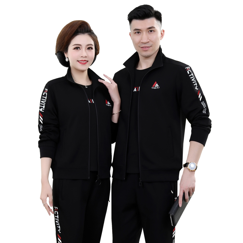 情侣男运动套装女三件套春秋季