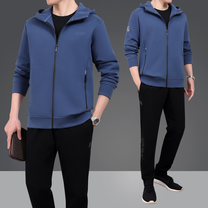 2022新款男士高档三件套装运动服