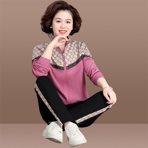 新款休闲运动服套装女春秋三件套