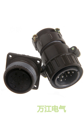 P32 12芯 航空插头 连接器 反装P32J3Q P32K3A 正装P32K3Q P32J3A