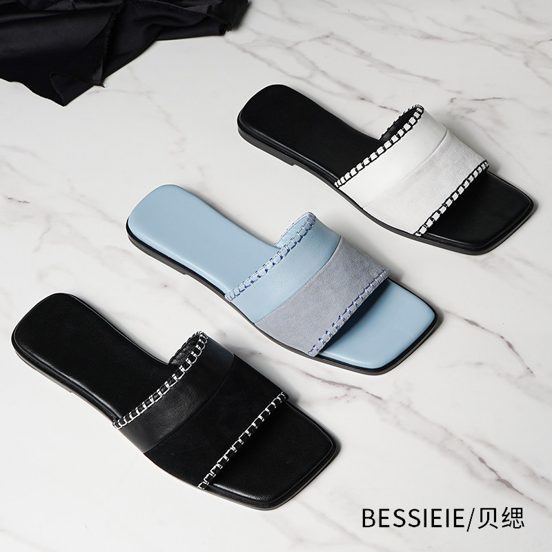 BESSIEIE夏季平底平跟单鞋