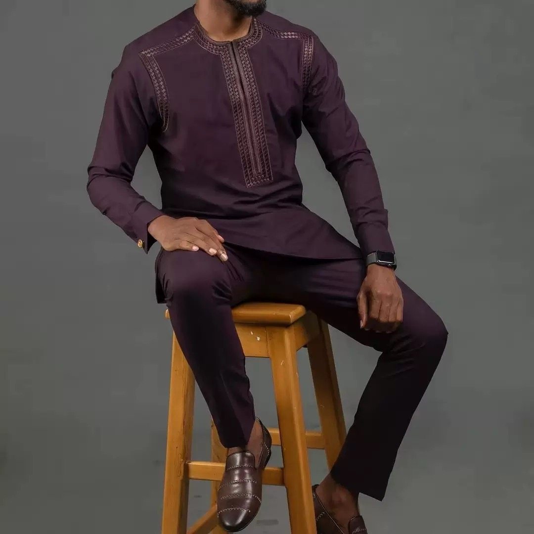 African Men Suits 2PCs 外贸新款非洲风多款多色男士全套套装