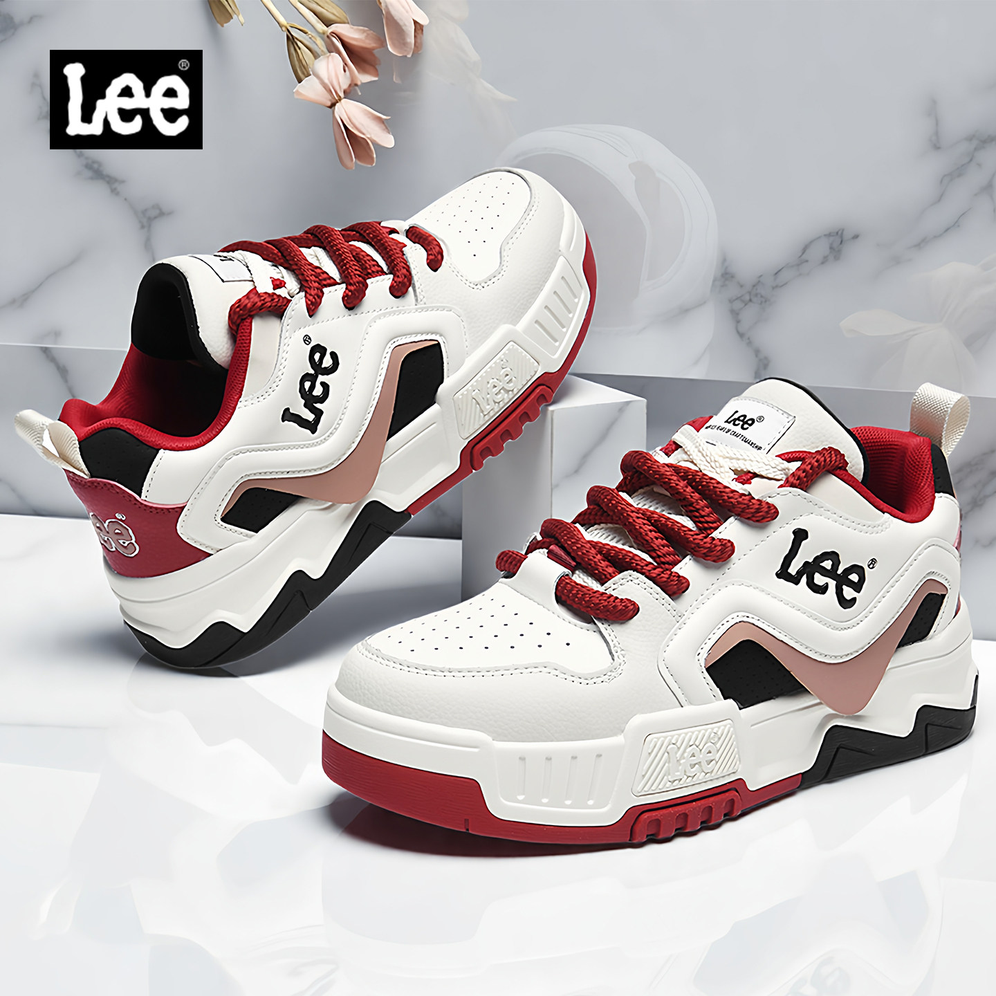 Lee厚底增高潮流板鞋男图片