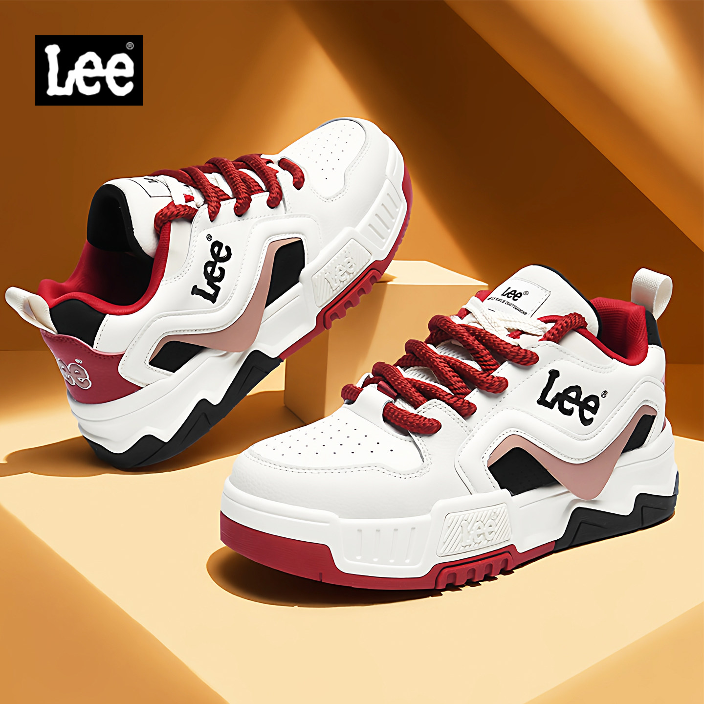 Lee厚底增高潮流板鞋男