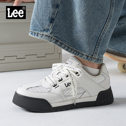 Lee网面透气厚底休闲板鞋