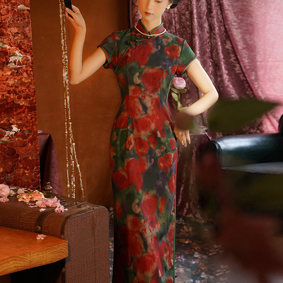 新中式旗袍女2025新款高端大气上档次复古老上海高级感长款连衣裙