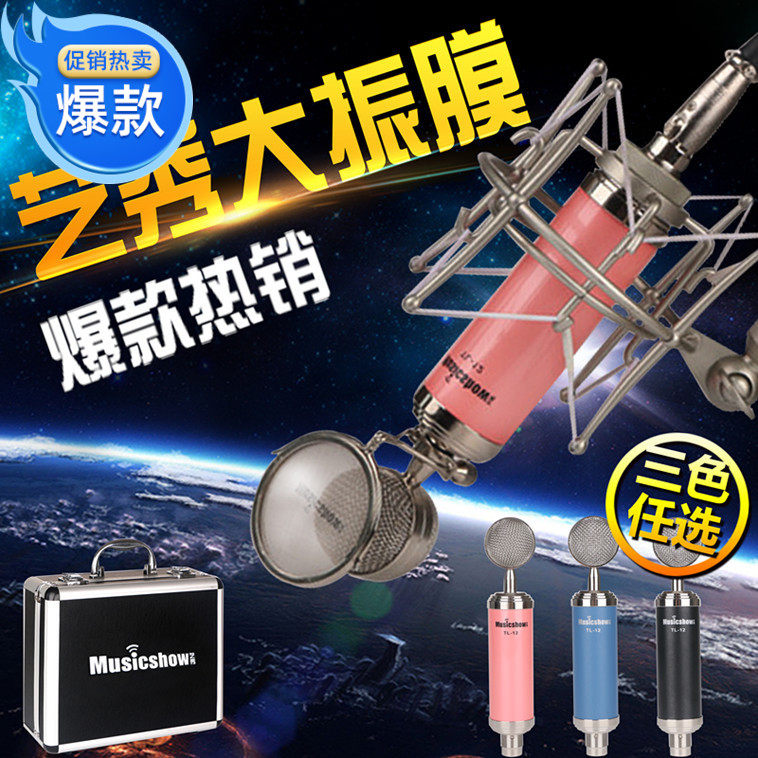 艺秀 TL-12小奶瓶电容麦克风纯振膜高品质送悬臂包邮包调试