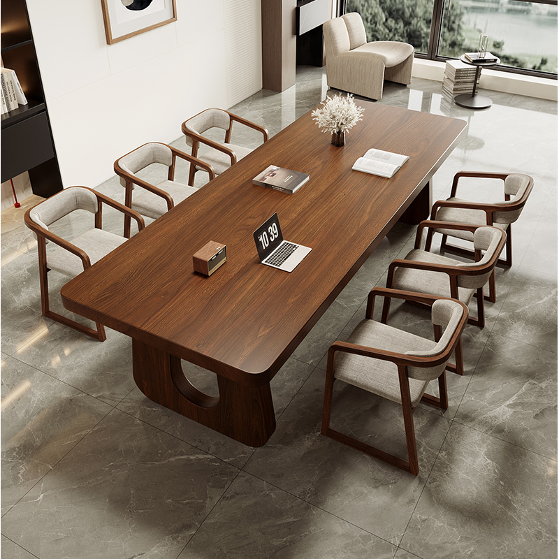 现代简约实木书桌长方形办公桌