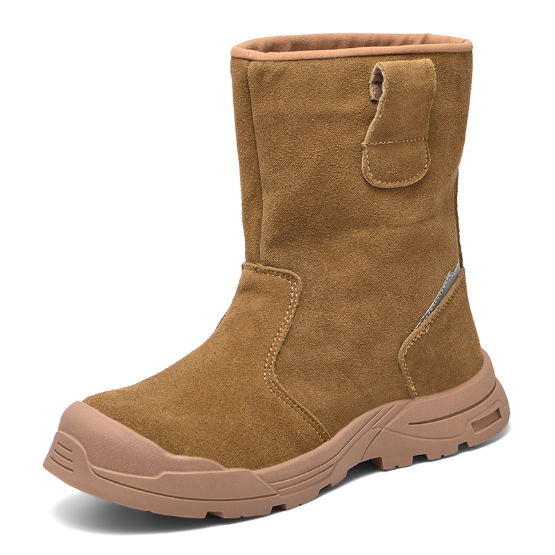 乾源25透气不臭脚高筒牛皮靴