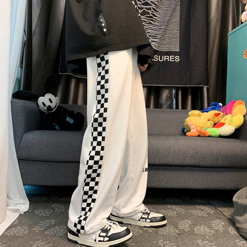 春秋潮牌百搭直筒运动休闲裤