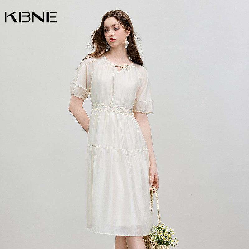 【晶晶姐妹专属】KBNE连衣裙女莱赛尔欧若风中长裙740515190