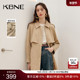 气质百搭风衣外套长款 KBNE2026新款 卡其色长袖 英伦风大衣春秋女