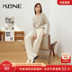 KBNE2026新款 春秋 灯芯绒宽松慵懒垂感长裤 女休闲裤 白色直筒阔腿裤