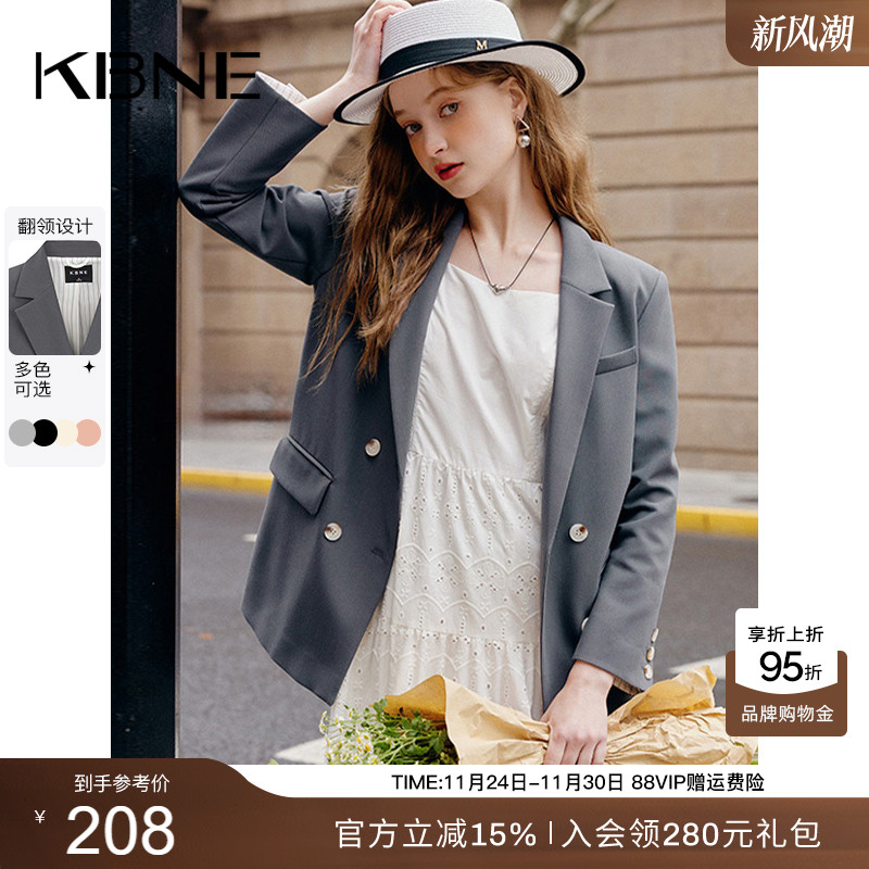 KBNE西装外套女小个子休闲职业装上衣2025春季新款超好看小西服