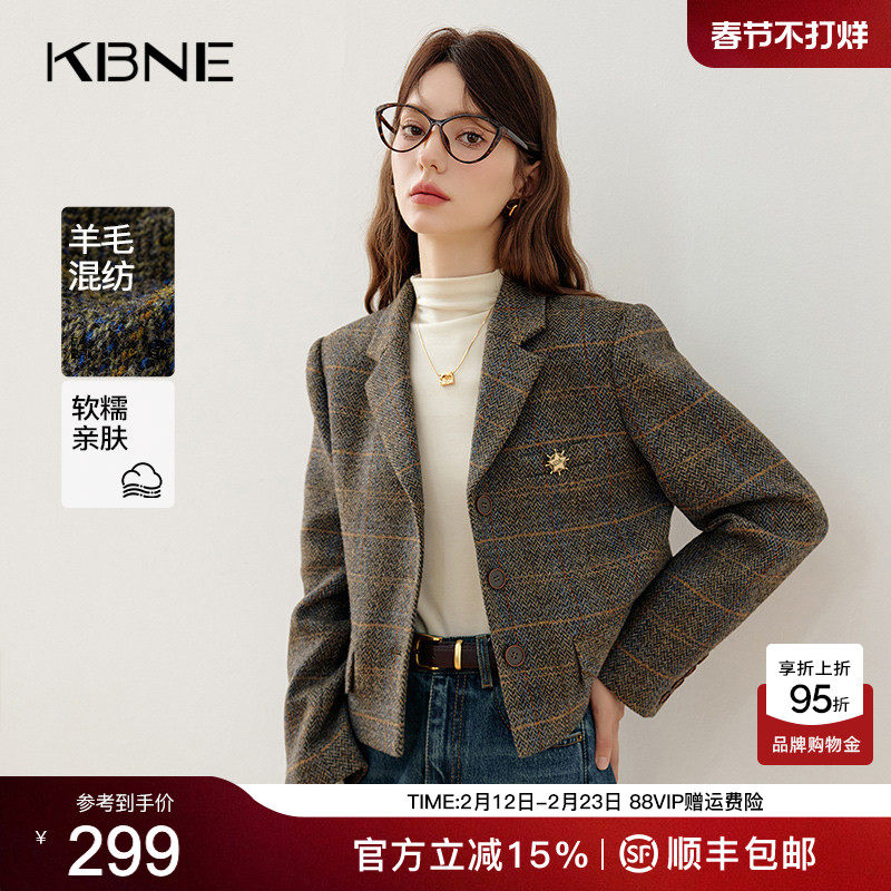 KBNE休闲西装外套女气质西服2026新款小个子通勤上衣春秋冬外衣