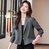 西装 外套西MYT 6802女春季 黑色短款 新款 气质今年小行小个流子服上