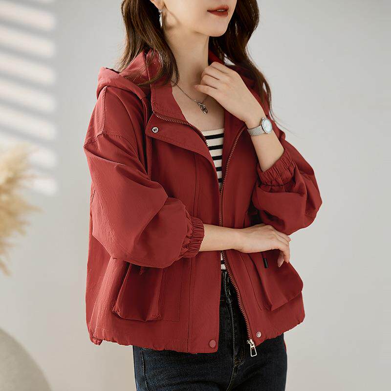 ZMU6890Z高级装休闲工装风衣女小子春秋款新设计感小个众短外套女