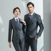 装 同职业装 男款 企业定工装 加厚女西装 LYH695西服银行工作服 套韩版