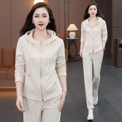 款洋气运动套966118装女春秋新尚休妈闲妈减龄显瘦卫衣跑步两件时