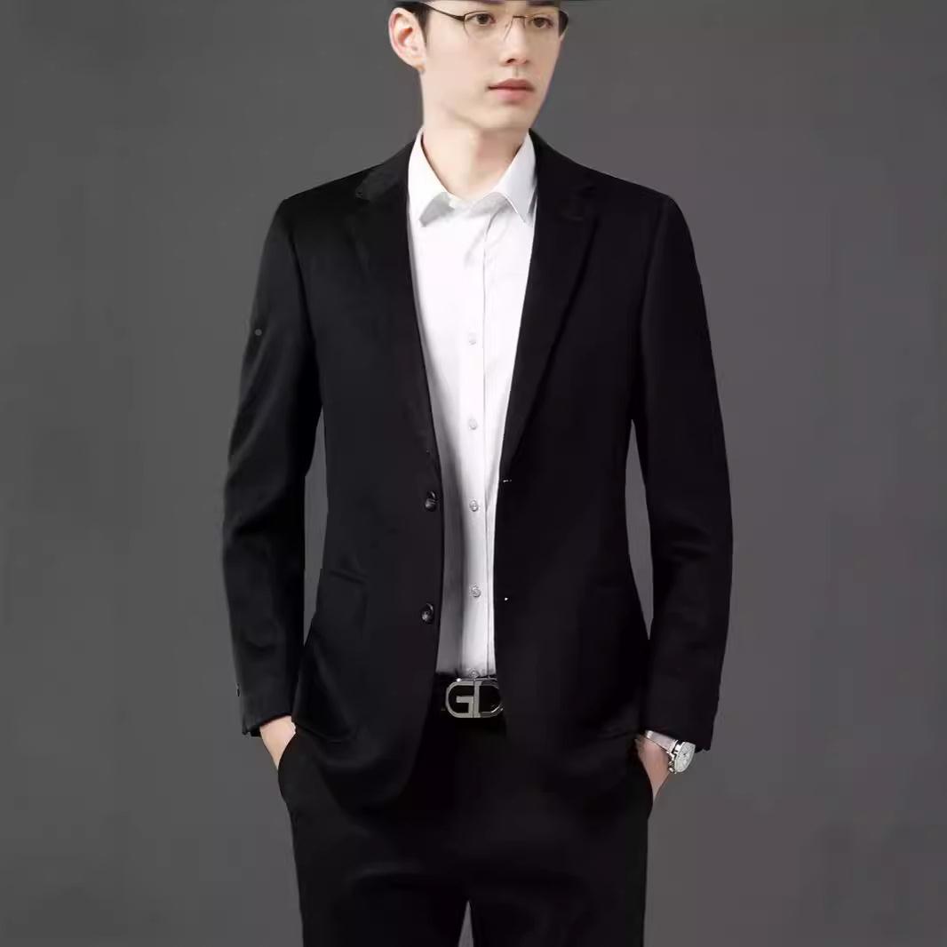 秋新F10-PP款男式西中年商务休男闲西装外套冬高端男装春服秋季单