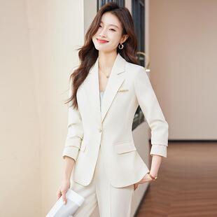 MYT 女春秋款 6808尚气身质新设计感修高端职业时西服 套装 黑色西装