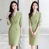 职业装 裙容子连衣裙美医楼ASLLH而美售部工作服女三十已空姐制服