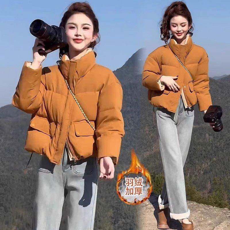 香港代购时尚短款羽绒棉服女士冬季新款洋气质显瘦保暖加厚外套潮