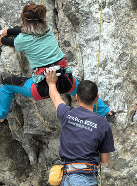 ClimBon中国攀岩推广运动210克重磅纯棉T恤抱石短袖潮流款