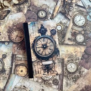 JAINQI 40 PCs Vintage Material Paper Decorative Scrapbooking