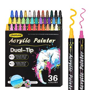 ended Sof Waterproof Pen Acrylic Double Boxed Color