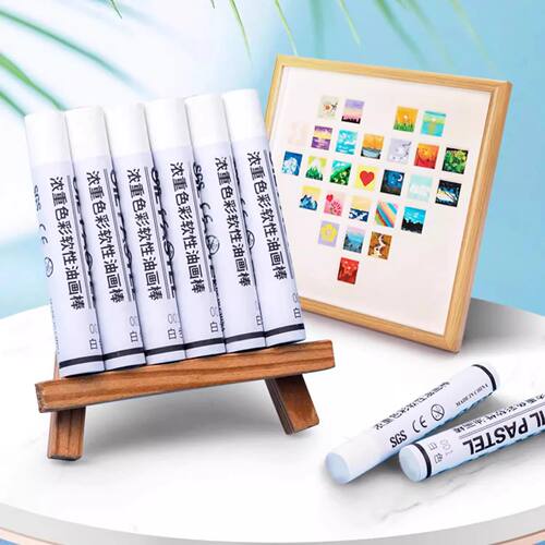 Artist White Oil Pastel Complementary Color Soft Stick Child