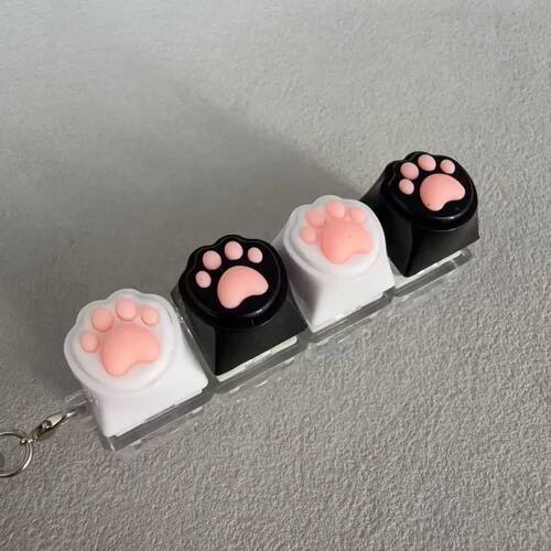 ZAKOL Soft Cat Claws Keychain Key Ring Pendant Mobile Phone