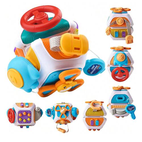 10 in 1 Baby Busy Board Cube Montessori Sensory Toys for Tod