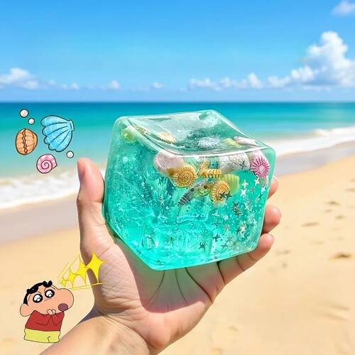 Squishy Maltose Cubes Fidget Toy Super Soft Transparent Star