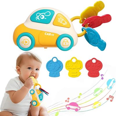 Baby Teething Toys With Music & Light Montessori Sensory Car