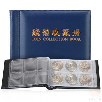 Coin Collection Book Coin Storage Bag Gifts 60 Pockets Stamp