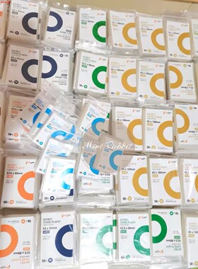 50pcs/Lot Holo Card Sleeves 56x87mm 70x100mm Transparent PP