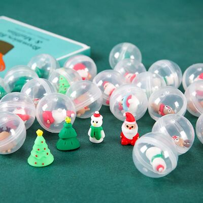 20-50Pcs Cartoon Christmas Doll Gacha Toy Kids Birthday Part