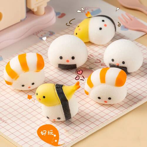 Sushi Squishy Food Simulation Toy Soft Sensory Squeeze Anti
