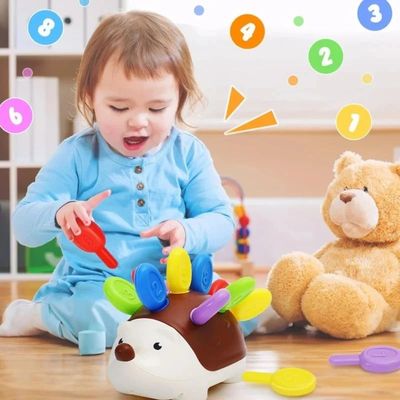 Sensory Hedgehog Toys Toddler Montessori Fine Motor Toys Bab