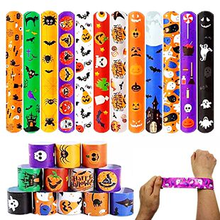 20/50Pcs Halloween Christmas Pattern Wristband Decoration To