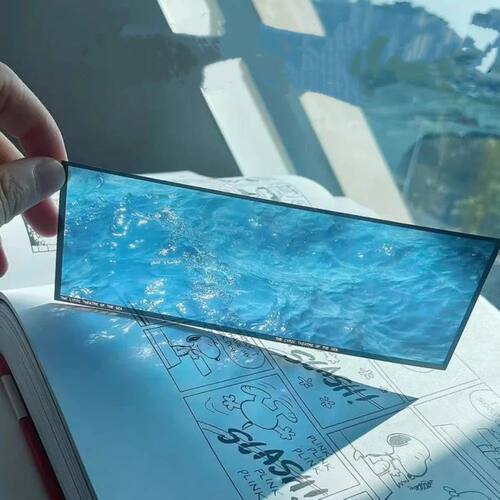 Ins Beauty Blue Sea Film Bookmark Translucent Aesthetic Book
