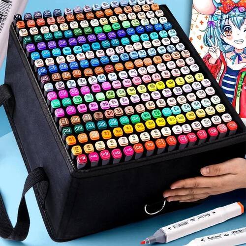 120 Colors Marker Pens Set Manga Brush Pen Student Drawing s