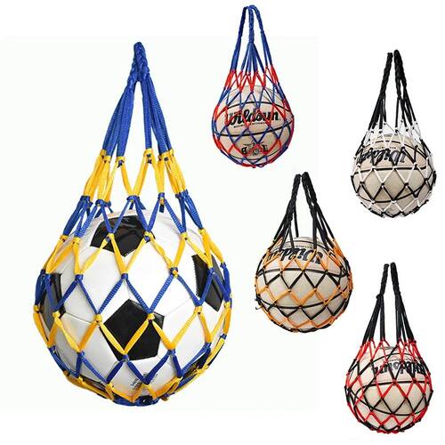1PC Football Net Bag Nylon Bold Storage Bag Single Ball Carr