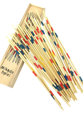 Baby Educational Wooden Traditional Mikado Spiel Pick Up Sti