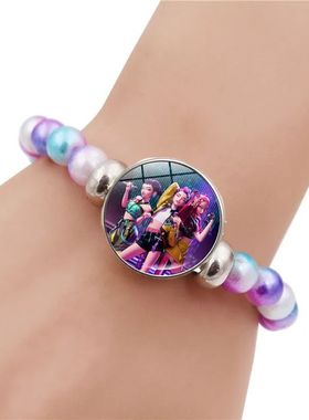 KPop Demon Hunters Bracelets GirlsBeaded Wristband Cute Cart