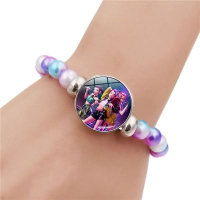 KPop Demon Hunters Bracelets GirlsBeaded Wristband Cute Cart