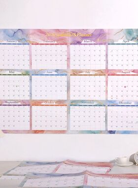 2026 12 Months Year Planner Large Wall Calendar With Sticker